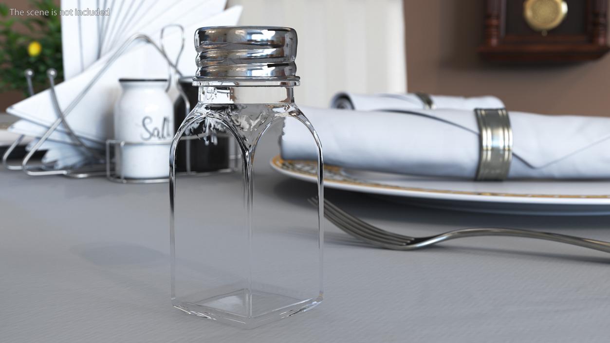 3D model Multipurpose Glass Shaker with Metal Lid