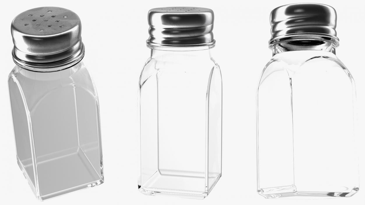 3D model Multipurpose Glass Shaker with Metal Lid