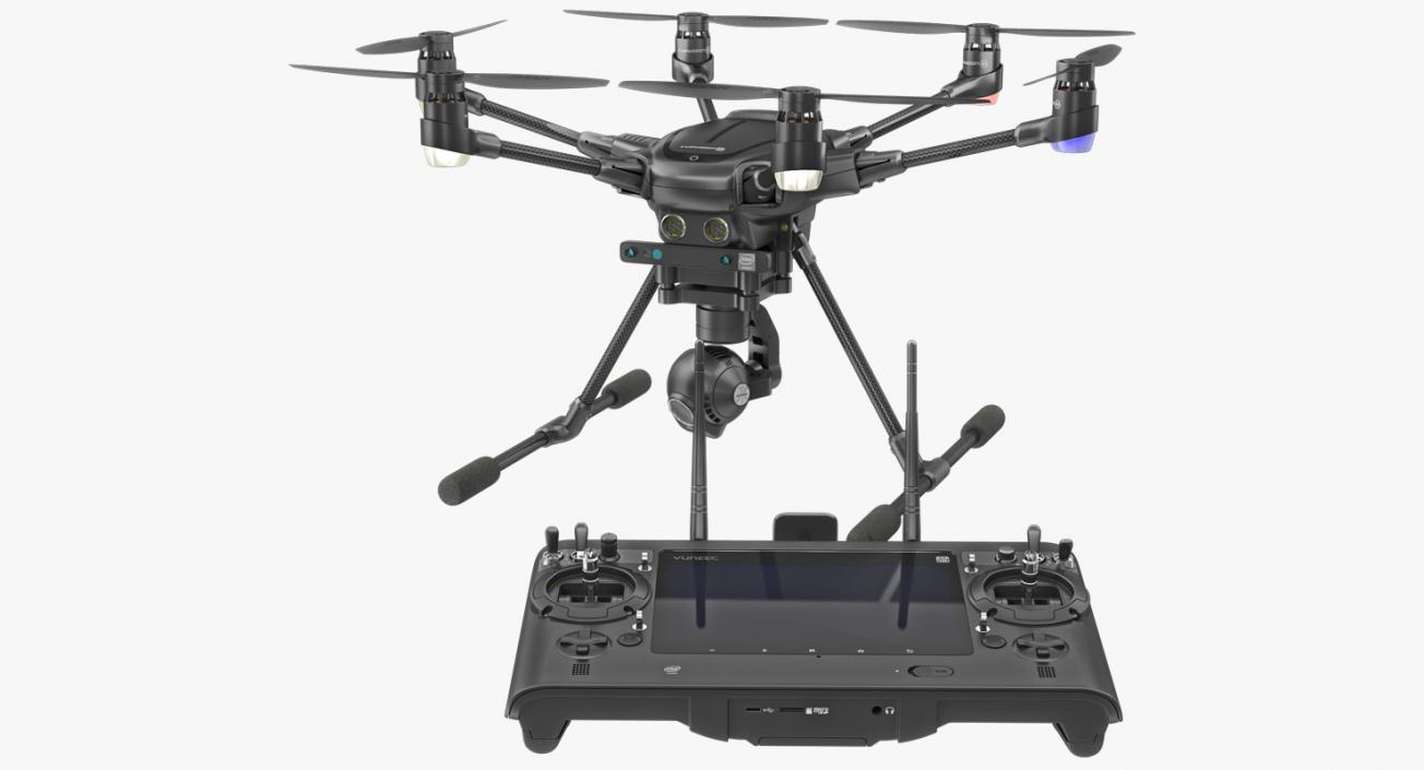 3D Yuneec Typhoon H Videography Hexacopter Set model