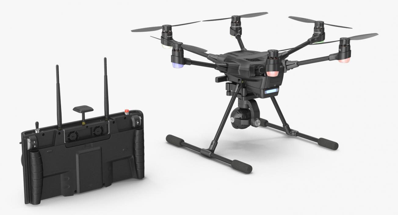 3D Yuneec Typhoon H Videography Hexacopter Set model