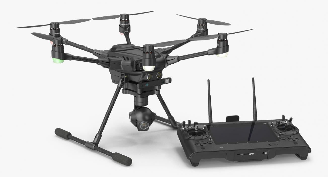 3D Yuneec Typhoon H Videography Hexacopter Set model