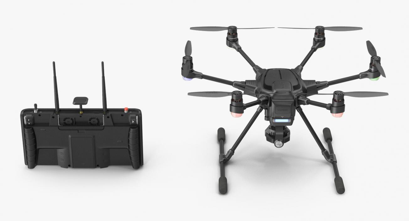 3D Yuneec Typhoon H Videography Hexacopter Set model