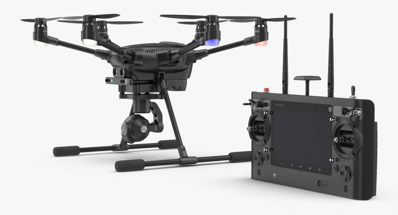 3D Yuneec Typhoon H Videography Hexacopter Set model