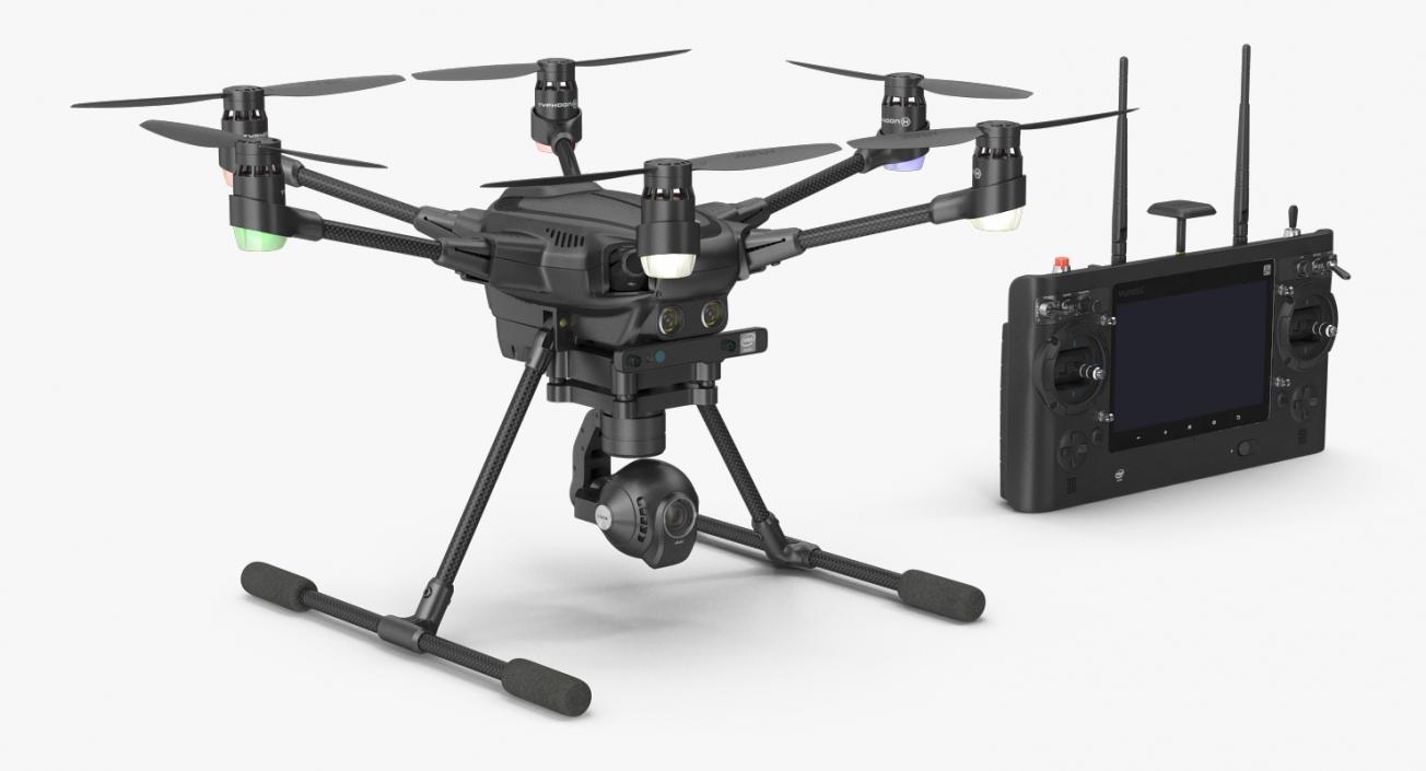 3D Yuneec Typhoon H Videography Hexacopter Set model