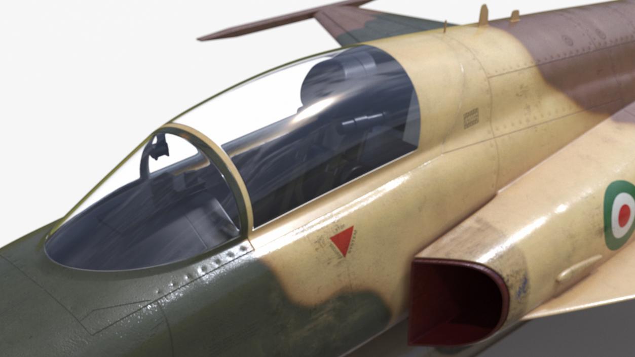 Iranian HESA Saeqeh Fighter Aircraft Simplified 3D