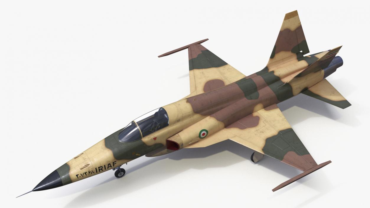 Iranian HESA Saeqeh Fighter Aircraft Simplified 3D