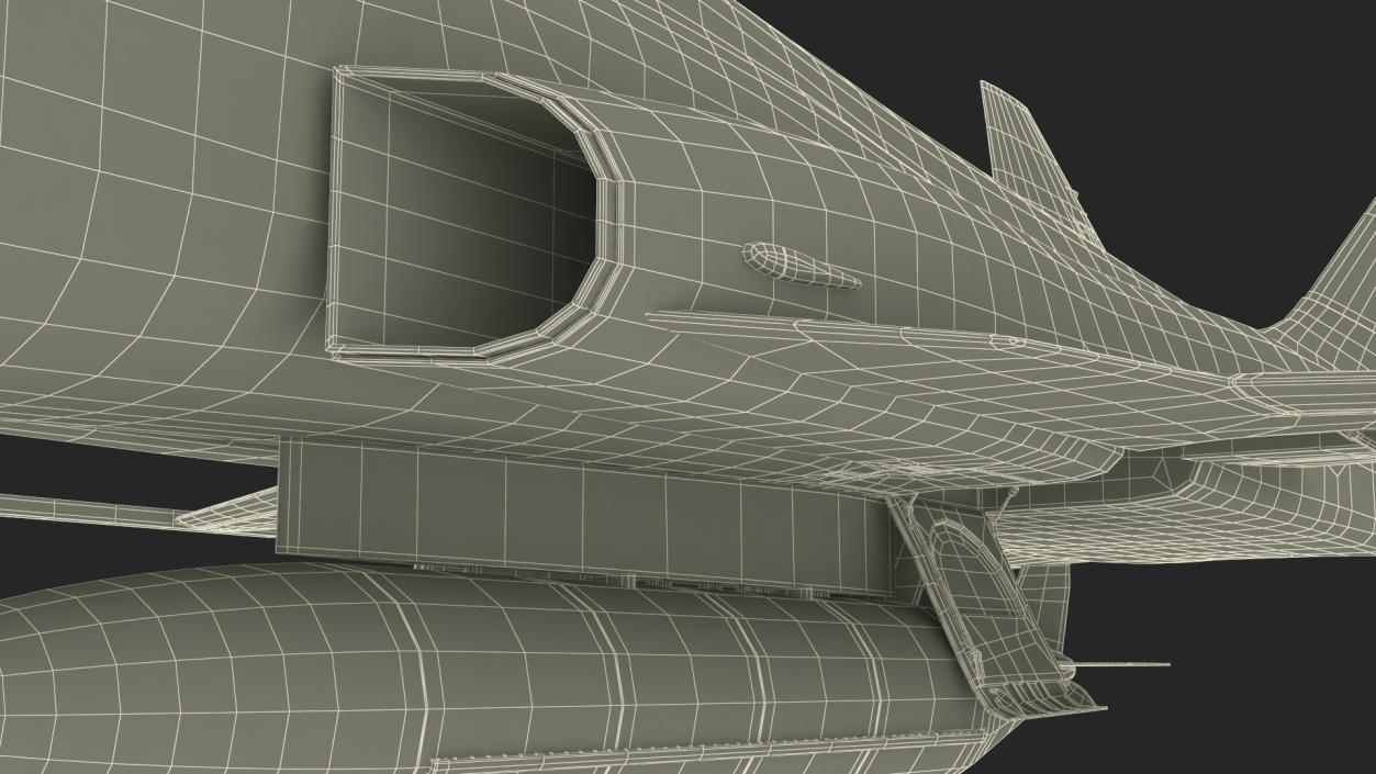 Iranian HESA Saeqeh Fighter Aircraft Simplified 3D