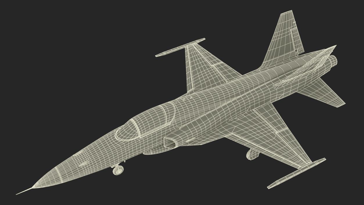 Iranian HESA Saeqeh Fighter Aircraft Simplified 3D