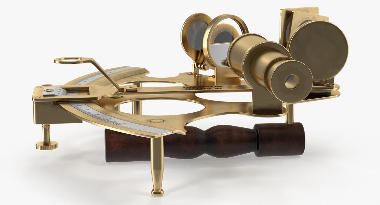 Sextant Navigation Instrument 3D model