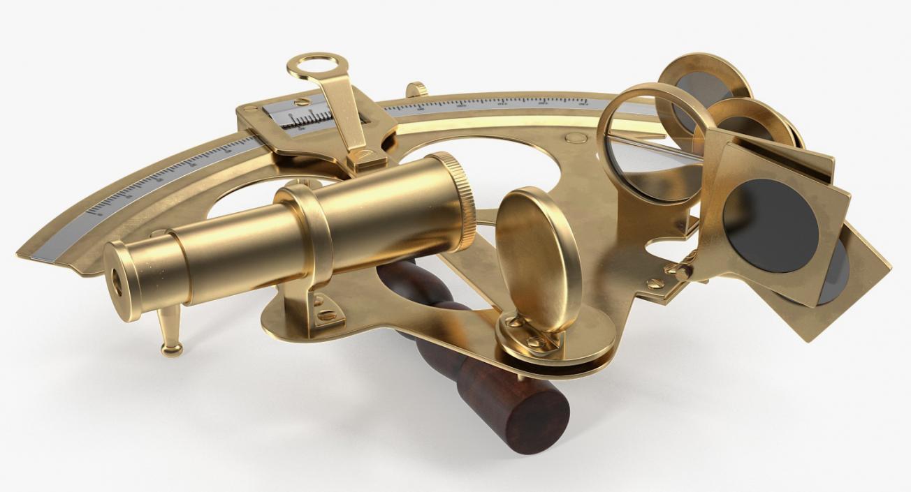 Sextant Navigation Instrument 3D model