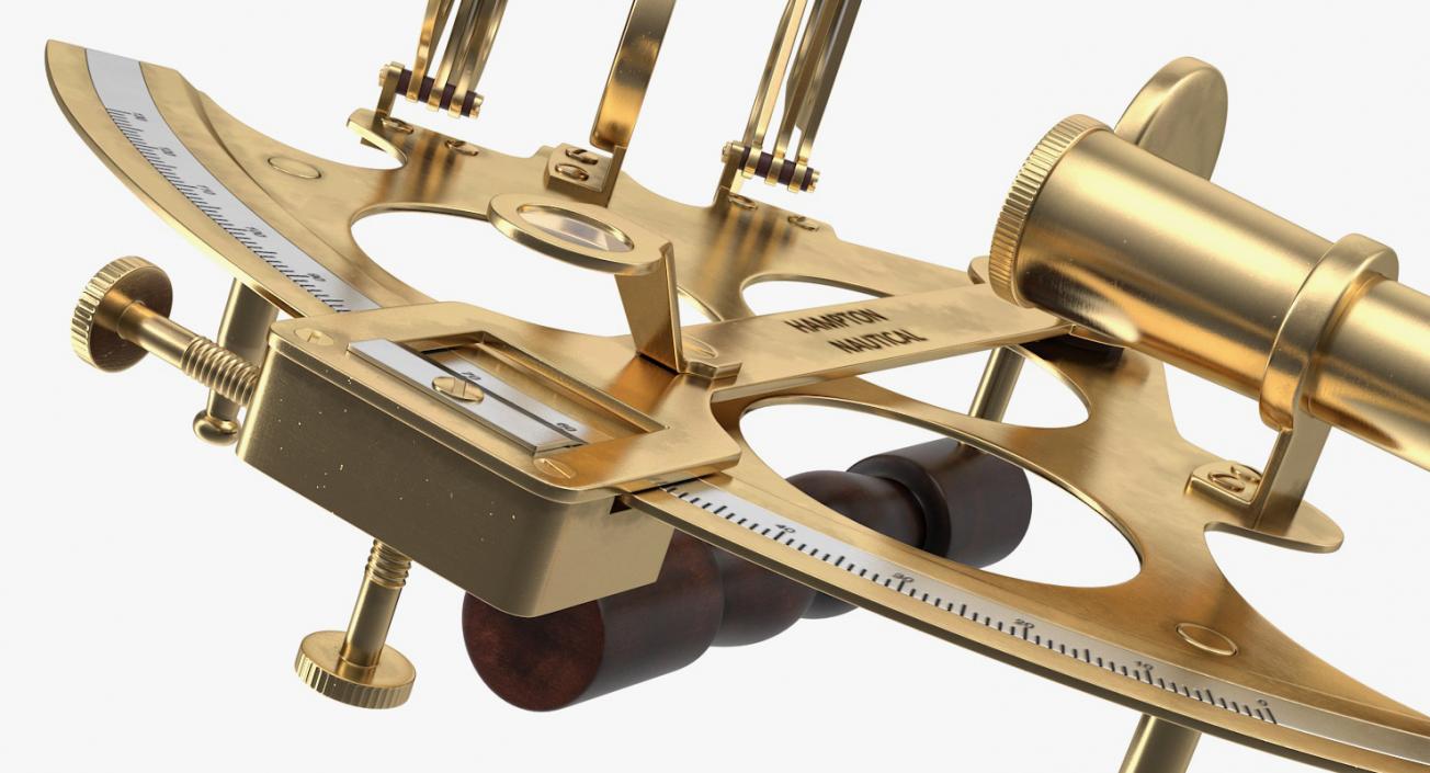 Sextant Navigation Instrument 3D model