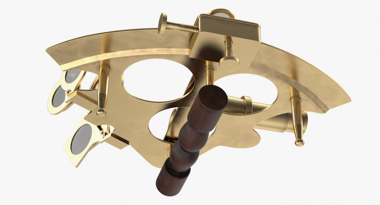 Sextant Navigation Instrument 3D model