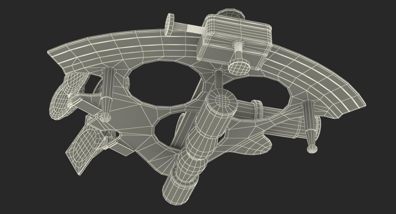 Sextant Navigation Instrument 3D model