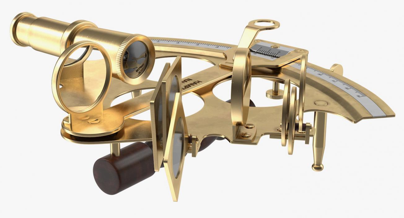 Sextant Navigation Instrument 3D model