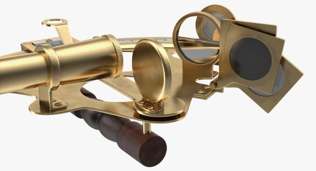 Sextant Navigation Instrument 3D model