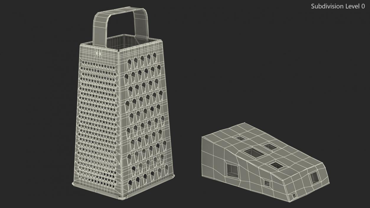 3D Kitchen Grater with Cheese