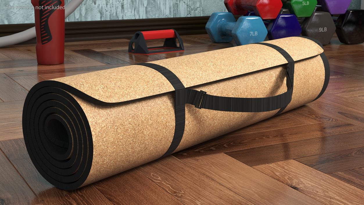 3D Yoga Mat Twisted Cork