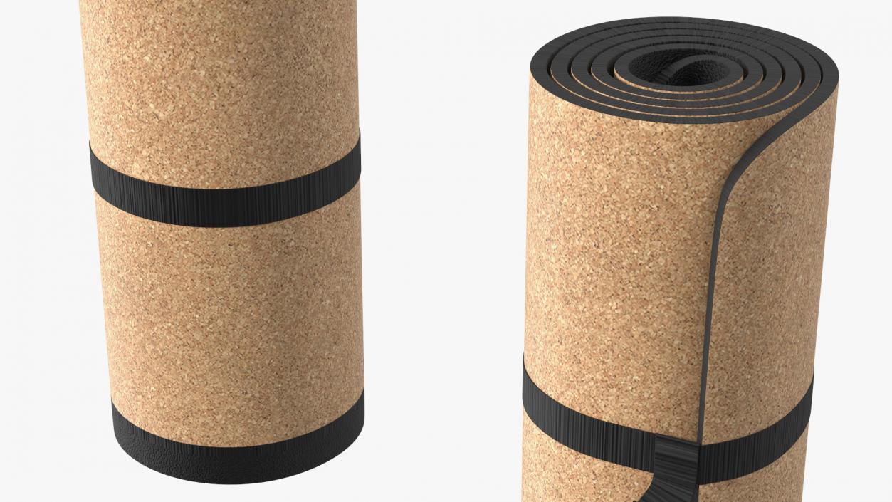 3D Yoga Mat Twisted Cork