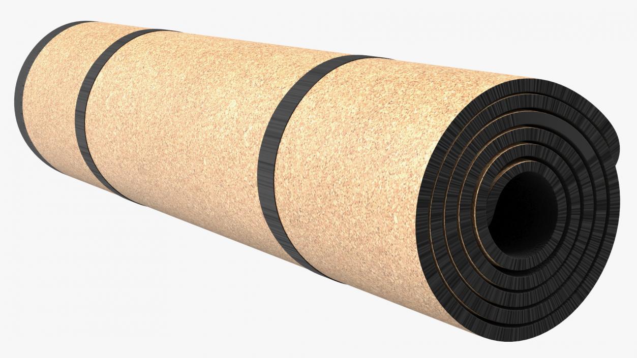 3D Yoga Mat Twisted Cork