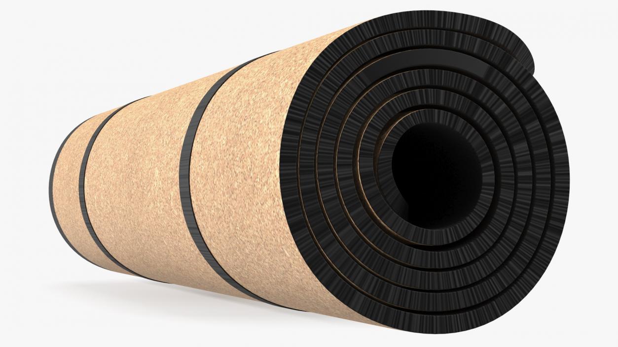 3D Yoga Mat Twisted Cork