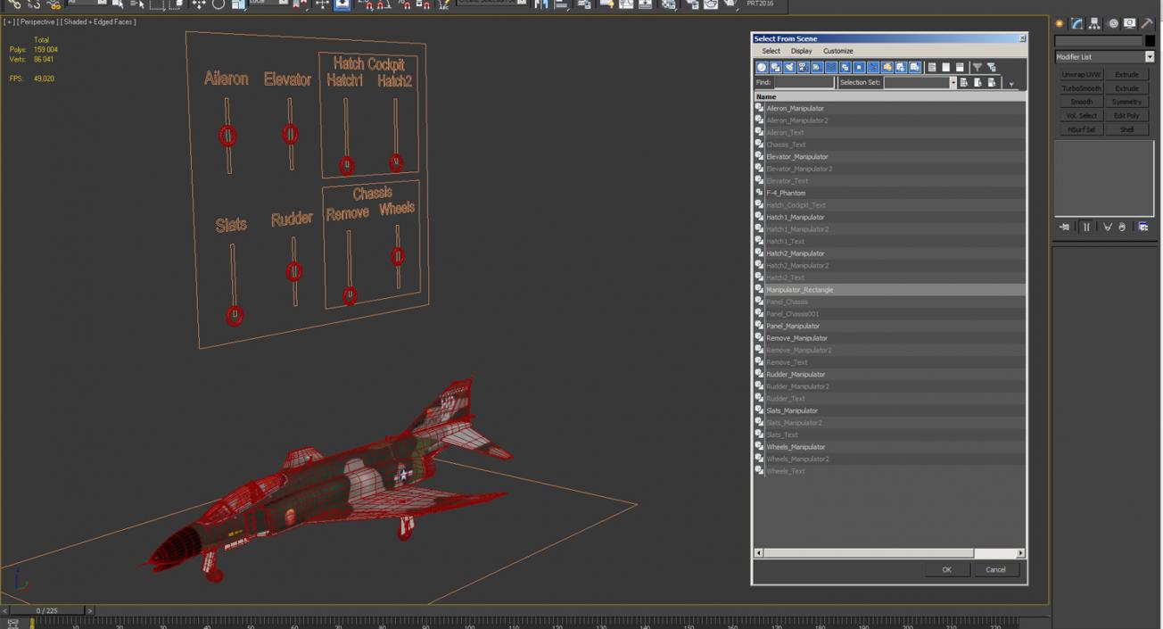 3D McDonnell Douglas F-4 Phantom II 2 Rigged