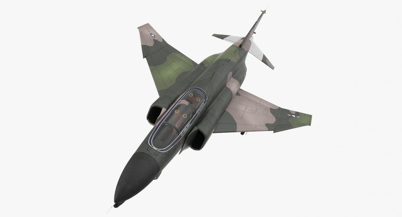 3D McDonnell Douglas F-4 Phantom II 2 Rigged