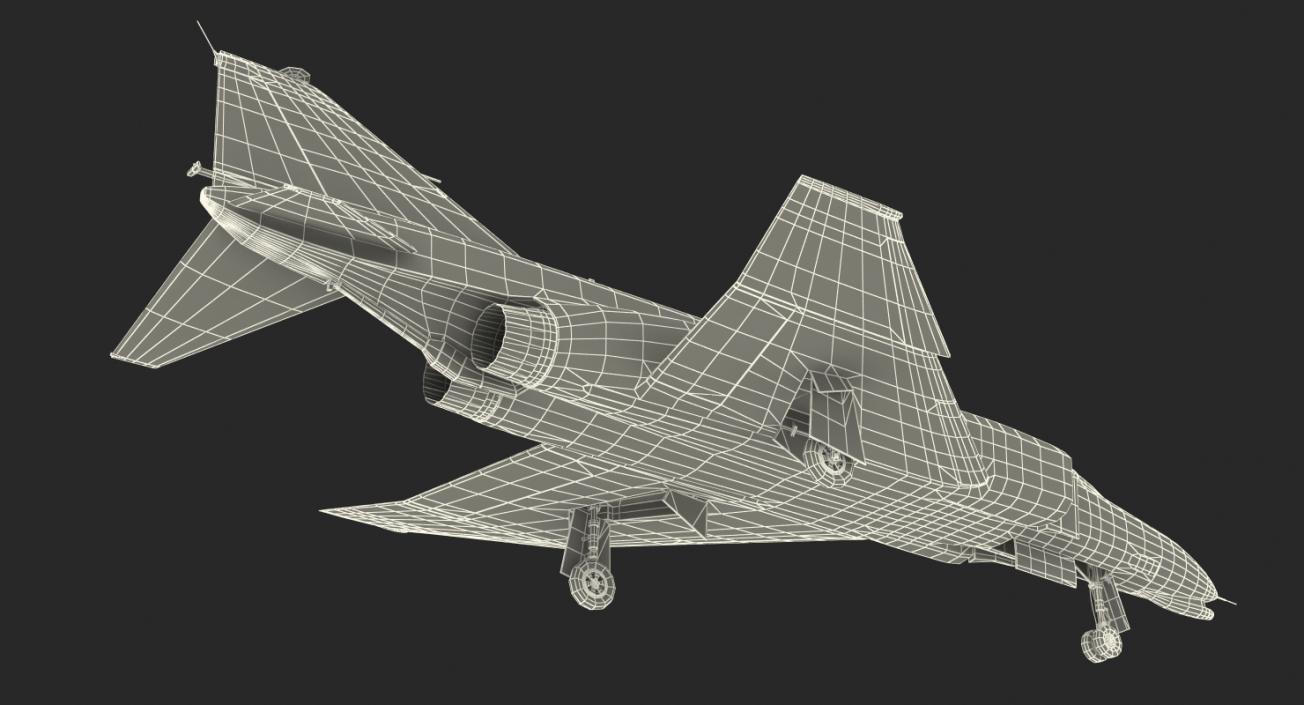 3D McDonnell Douglas F-4 Phantom II 2 Rigged