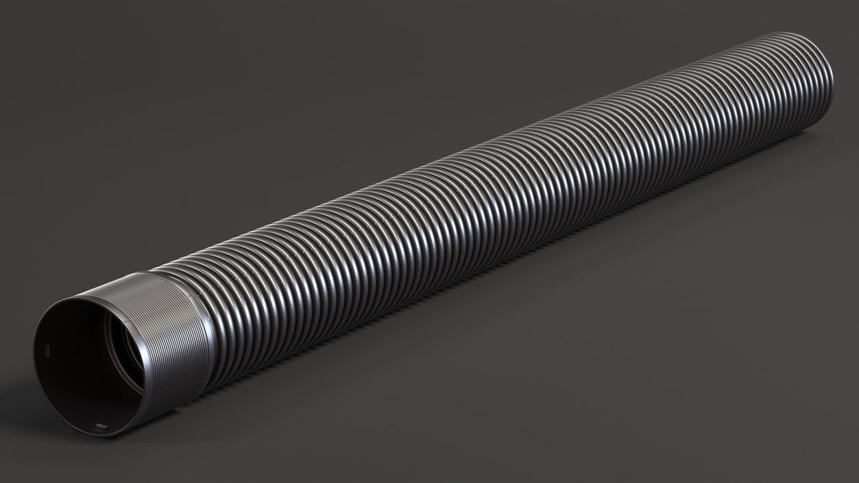 Drainage Pipe Black 3D model