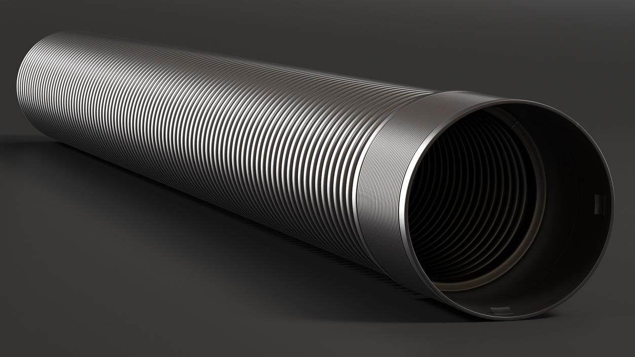 Drainage Pipe Black 3D model