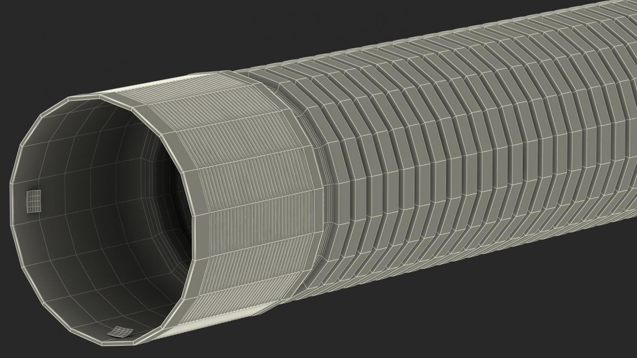 Drainage Pipe Black 3D model