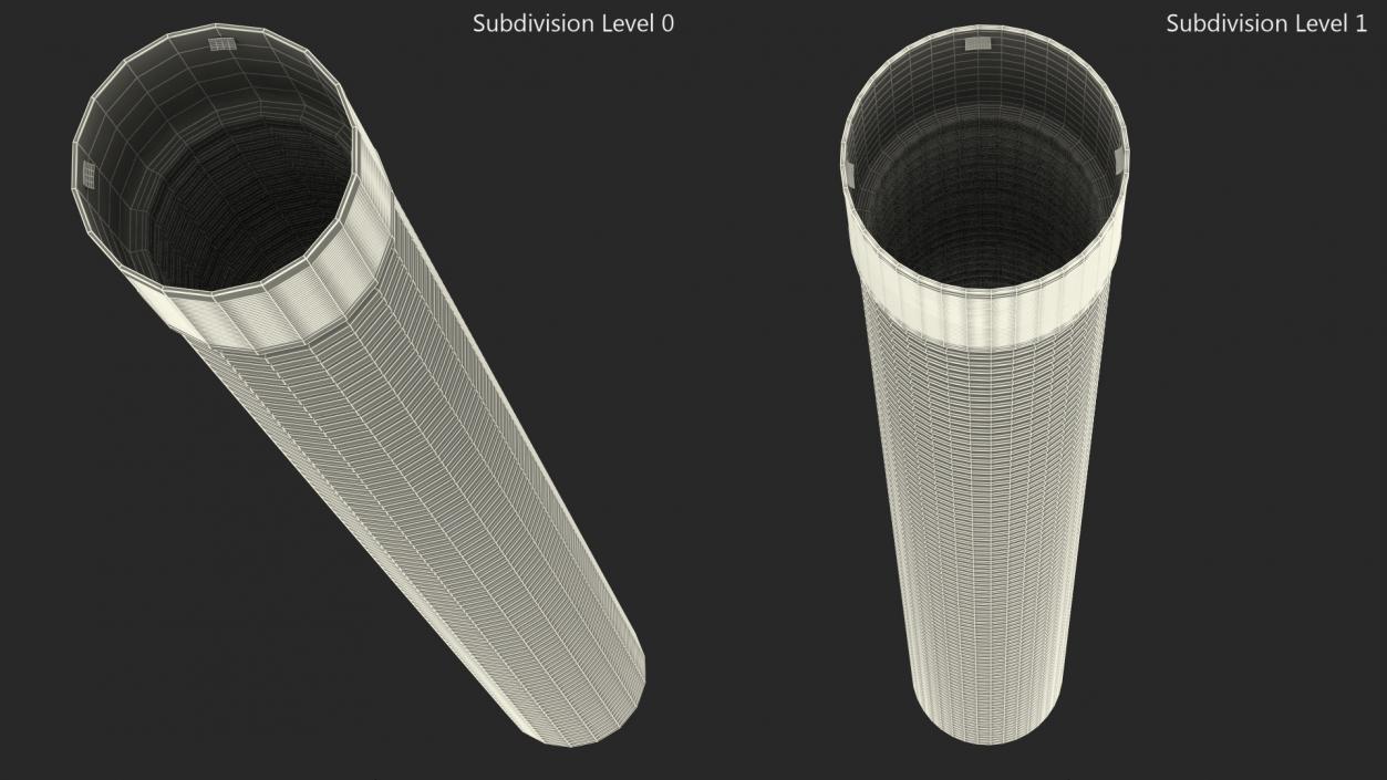 Drainage Pipe Black 3D model