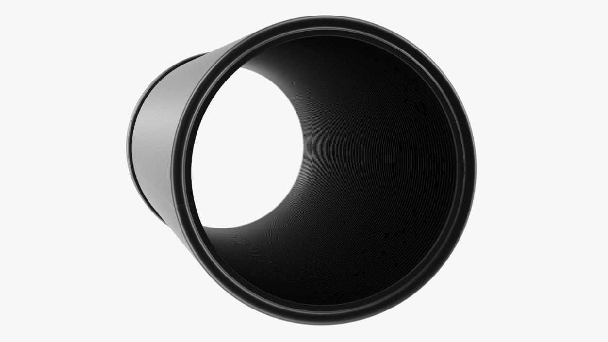 Drainage Pipe Black 3D model