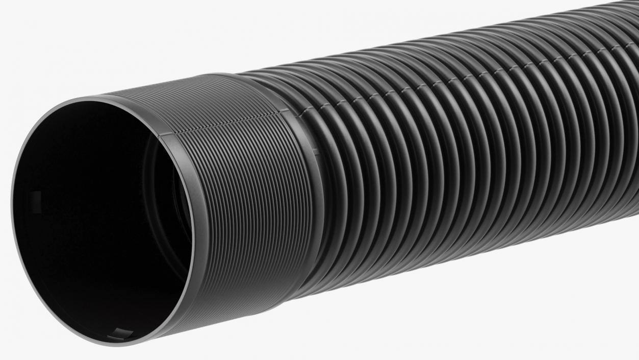 Drainage Pipe Black 3D model