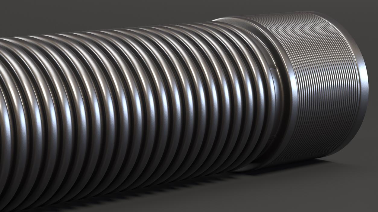 Drainage Pipe Black 3D model