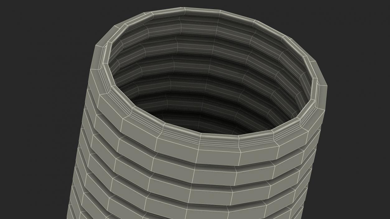 Drainage Pipe Black 3D model