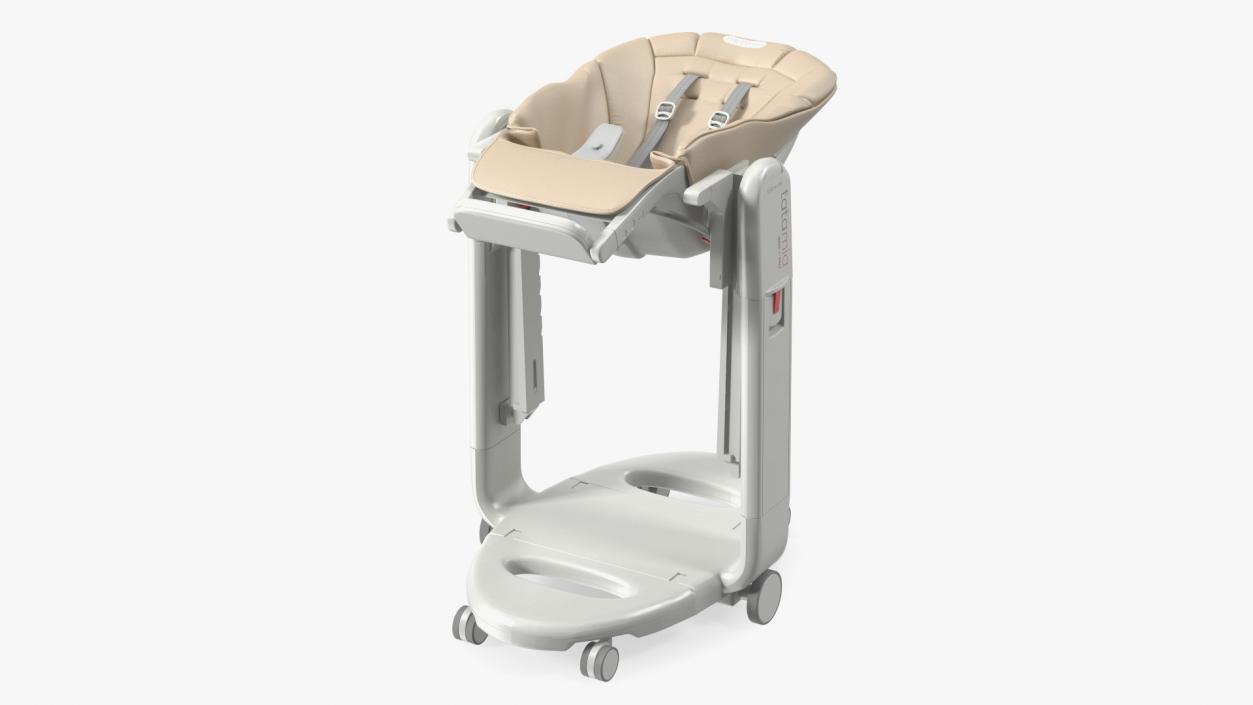 Baby High Chair Tatamia Horizontal Beige Rigged 3D