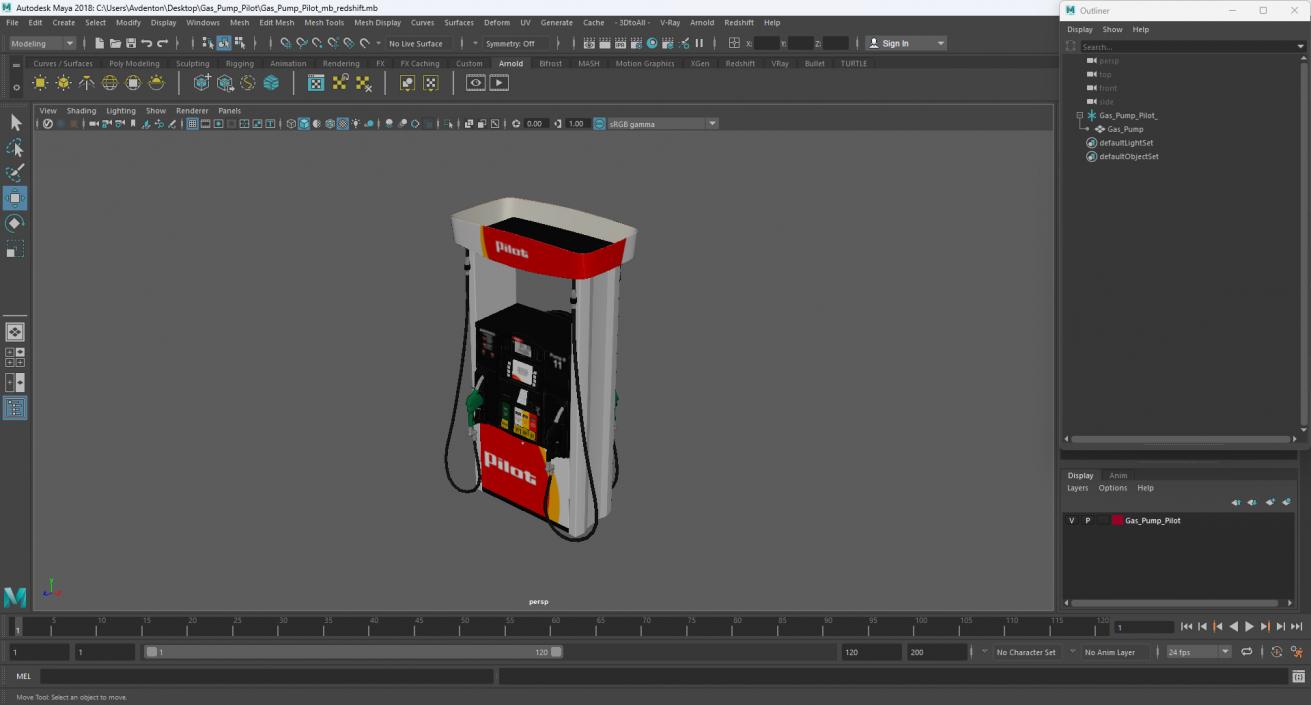 Gas Pump Pilot 3D model