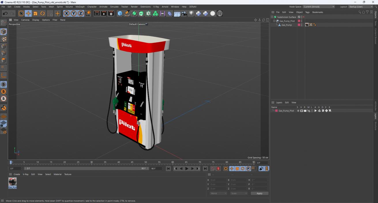 Gas Pump Pilot 3D model