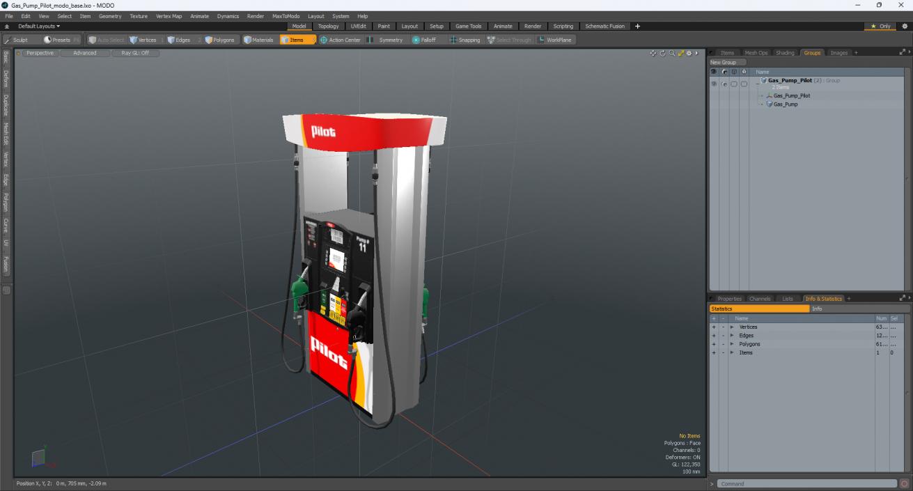 Gas Pump Pilot 3D model