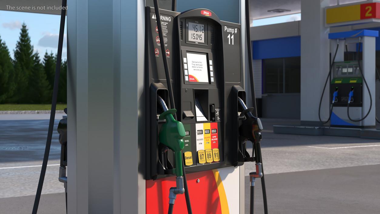 Gas Pump Pilot 3D model