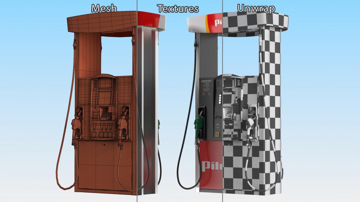 Gas Pump Pilot 3D model