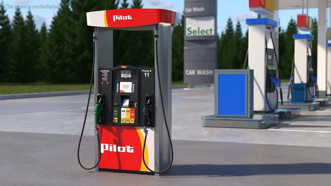 Gas Pump Pilot 3D model