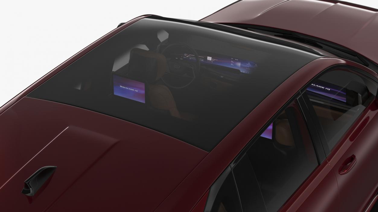 Cadillac Escalade IQ 2025 Black Cherry Tincoat Simple Interior 3D