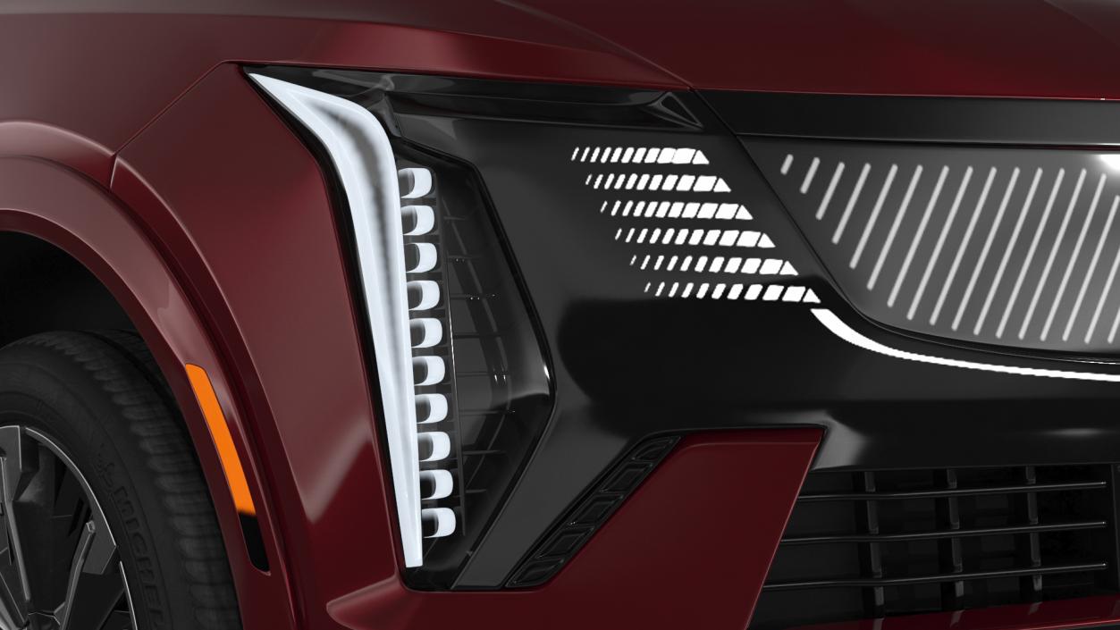 Cadillac Escalade IQ 2025 Black Cherry Tincoat Simple Interior 3D