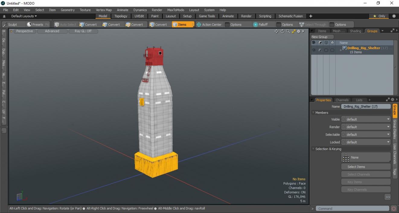 3D model Drilling Rig Shelter