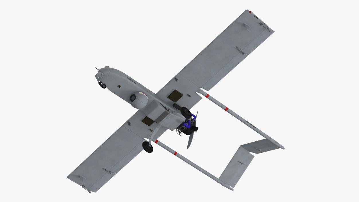 3D Unmanned Aerial Vehicle UAV Drone AAI RQ 7 Shadow Rigged