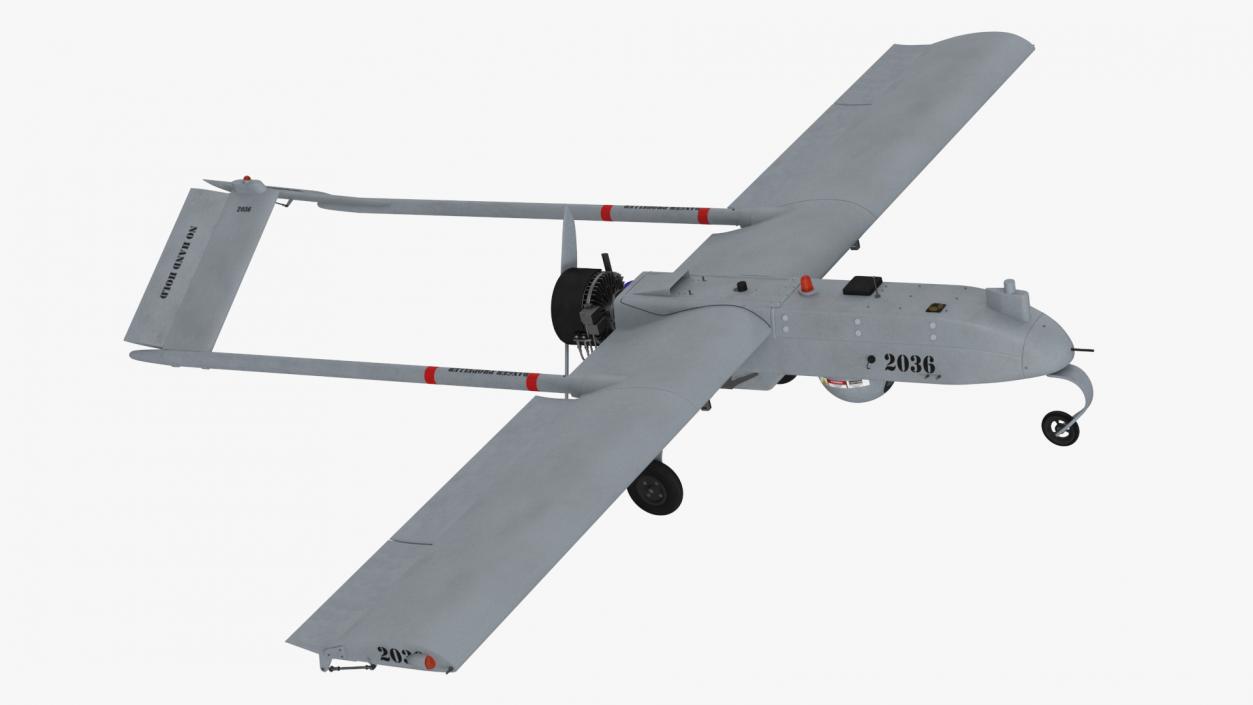 3D Unmanned Aerial Vehicle UAV Drone AAI RQ 7 Shadow Rigged