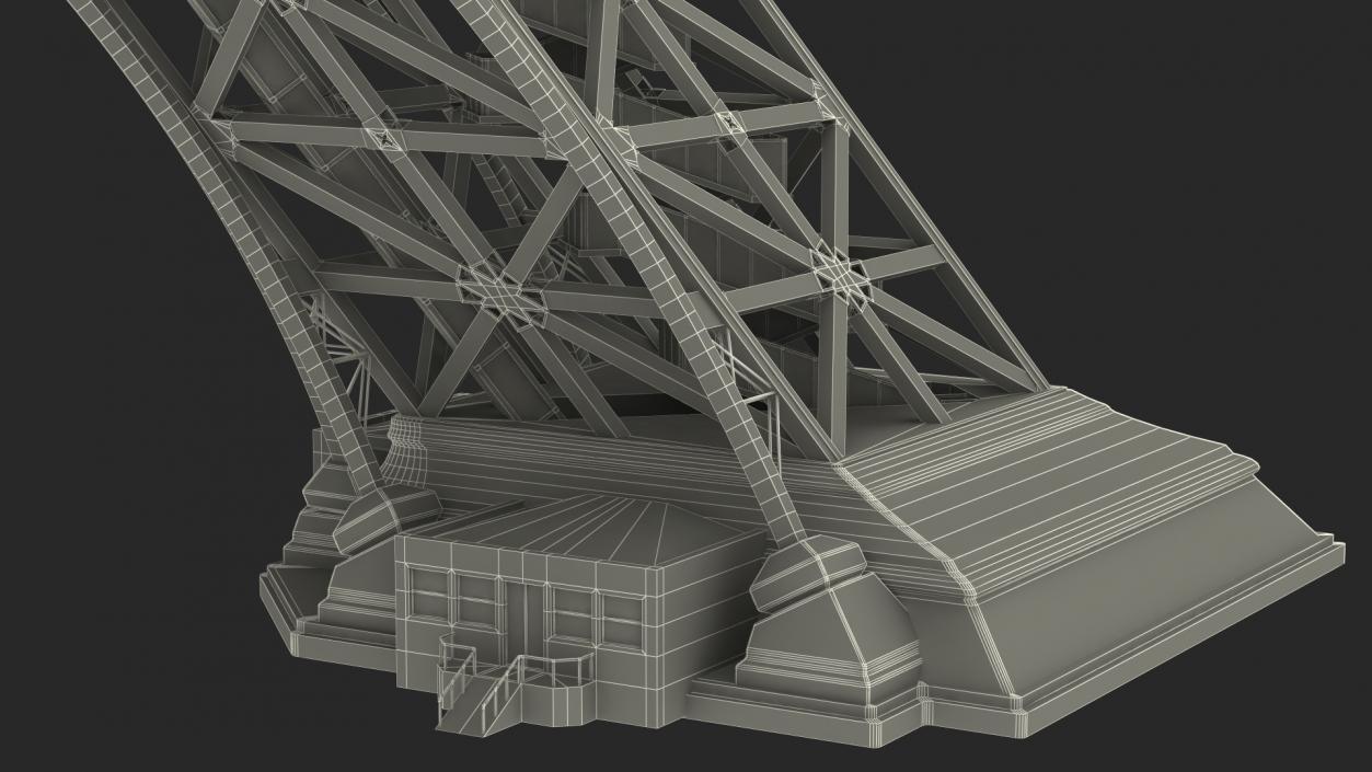 3D model Eiffel Tower Pillars