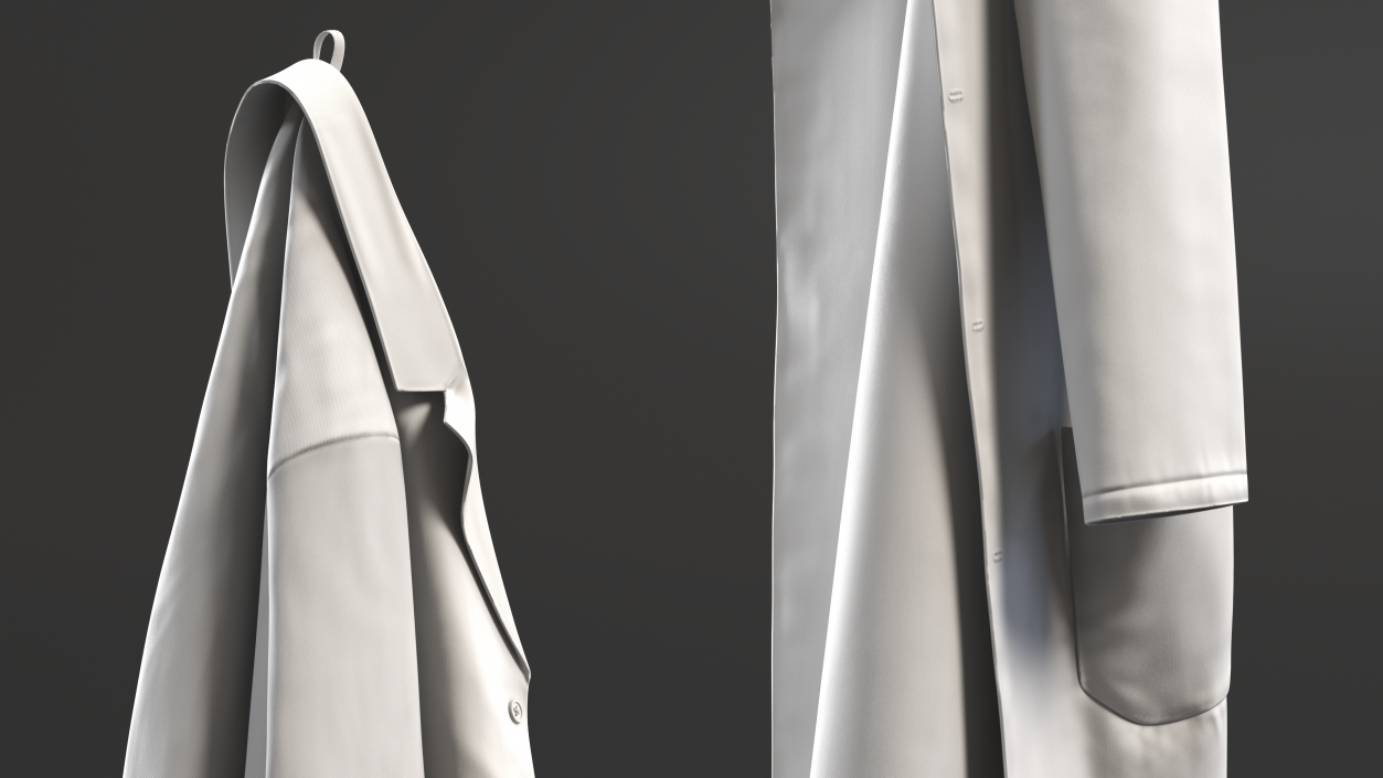 3D Hanging Lab Coat