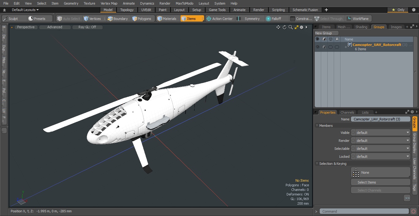 Camcopter UAV Rotorcraft 3D model